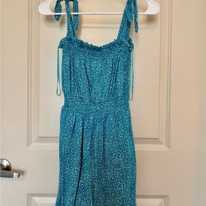 Roxy Teal Printed Dress